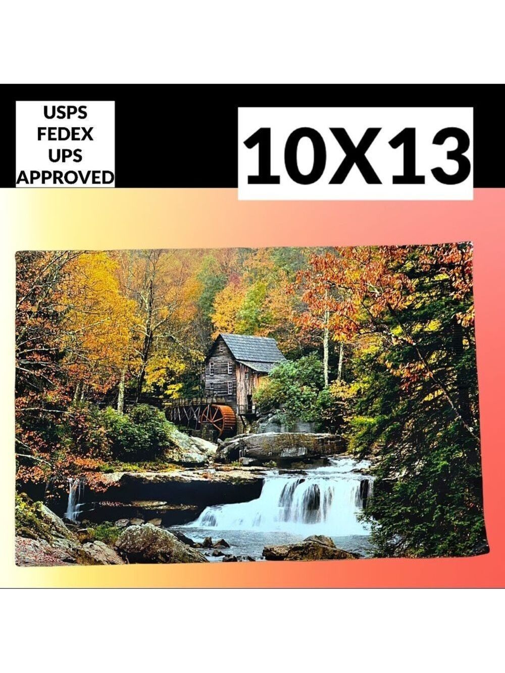 25 10X13 Poly Mailers Glade Creek Grist Mill Autumn, Shipping PRICE IS FIRM Fall - Picture 9 of 10